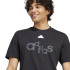 T-shirt adidas Polaire imprimé graphique Homme Noir
