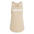 Top adidas Linear Tk Femme Beige