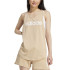 Top adidas Linear Tk Femme Beige