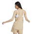 Top adidas Linear Tk Femme Beige