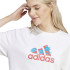 T-shirt adidas Fleur Badge de Sports Gt Femme Blanc