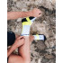 Chaussettes de Trail Compressport Ultra V2.0 Blanc/Noir/Jaune