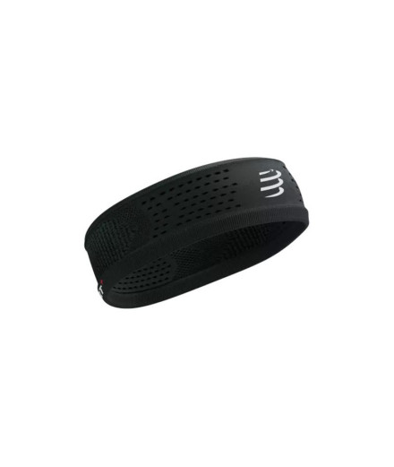 Ruban de pelo de Running Compressport Thin On/Off Noir/Blanc