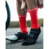 Chaussettes cyclisme de Compressport Pro Racing v4.0 Bike Core Rouge/Noir/Blanc