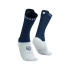 Chaussettes cyclisme de Compressport Pro Racing v4.0 Bike Dress Bleu/Blanc
