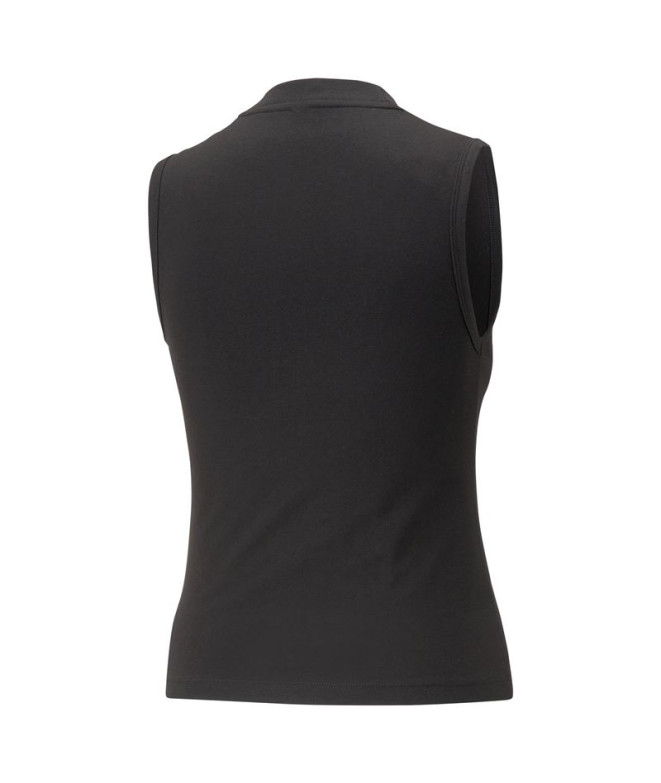T-shirt Femme Puma Essentials Slim Logo Noir