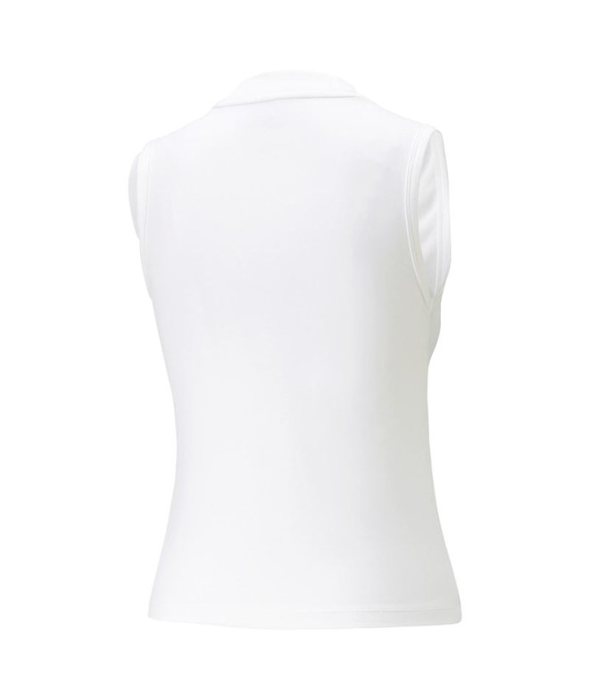 T-shirt Femme Puma Essentials Slim Logo Blanc
