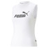 T-shirt Femme Puma Essentials Slim Logo Blanc