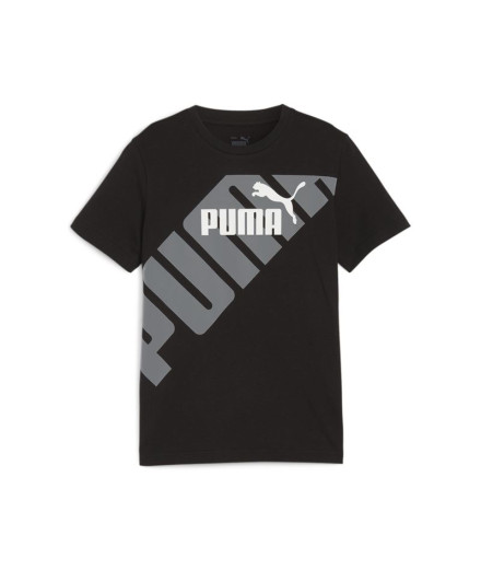 T-shirt Puma Power Graphic Noir Enfant