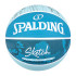 Balle par Basket-ball Sketch Dribble Caoutchouc Bleu