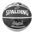 Balle par Basket-ball Sketch Dribble Caoutchouc Noir