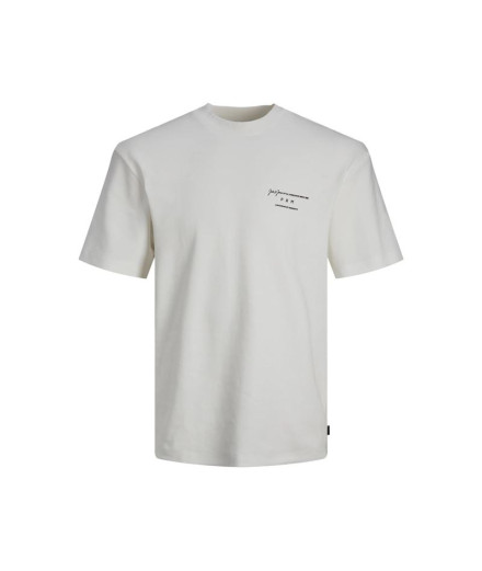 T-shirt Homme Jack And Jones Lisa col rond blanc