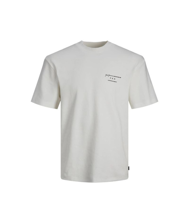 T-shirt Homme Jack And Jones Lisa col rond blanc