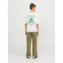 T-shirt Jack & Jones Jorcole Back Print Tee Ss Volume Mni White