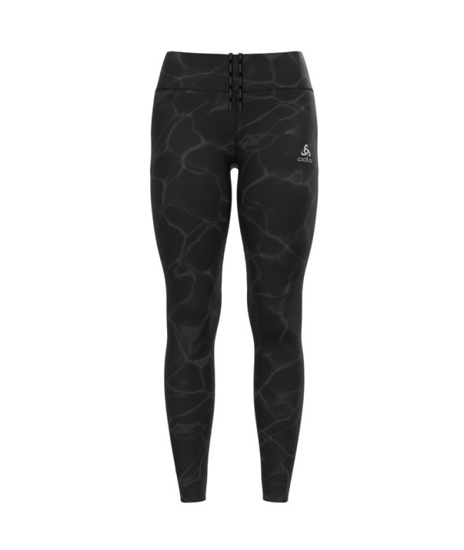 Leggings by Trail Odlo Zeroweight Print Femme Noir