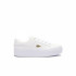 Chaussures Lacoste Vulcanisé Femme Blanc