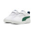 Chaussures Puma RIckie + Blanc/Vert Enfant