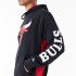 Sweat New Era Panneau surdimensionné NBA Chicago Bulls NBA Noir