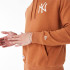 Sweat New Era League Essential Oversized New York Yankees Marron