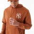 Sweat New Era League Essential Oversized New York Yankees Marron