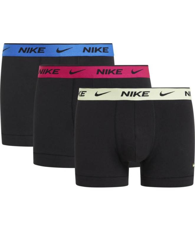 Slip Nike Homme Tronc 3Pk Noir/Bleu/Rose
