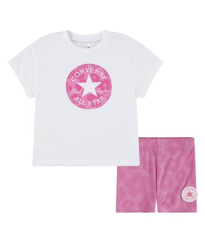 Ensemble Converse Chuck Patche & Biker S Fille...