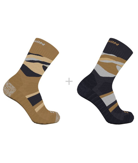 Chaussettes by Running Salomon Out Alps Crew 2-Pack...