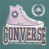 T-shirt Converse Script Sneaker Gfx Sse Enfant Green