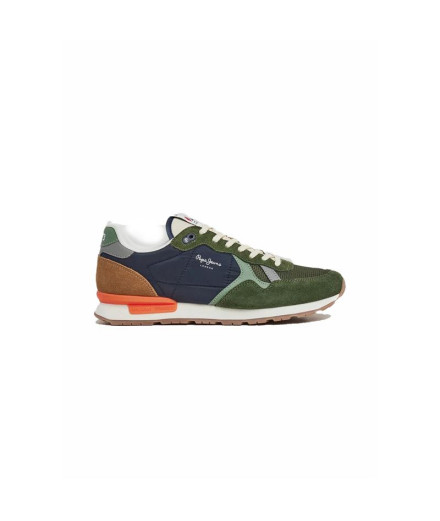 Chaussures Homme Pepe Jeans Brit Mix Kaki Vert