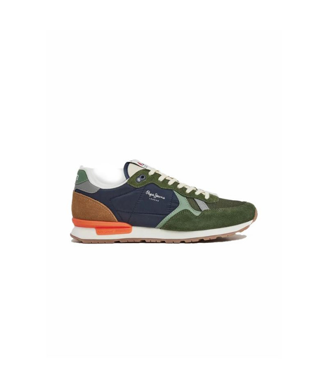 Chaussures Homme Pepe Jeans Brit Mix Kaki Vert