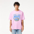 T-shirt Lacoste Cols Roules Homme Rosa