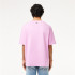 T-shirt Lacoste Cols Roules Homme Rosa