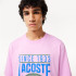 T-shirt Lacoste Cols Roules Homme Rosa