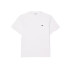 T-shirt Lacoste Cols Roules Homme Blanc