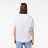 T-shirt Lacoste Cols Roules Homme Blanc