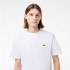 T-shirt Lacoste Cols Roules Homme Blanc