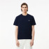 T-shirt Lacoste Cols Roules Homme Bleu marine