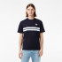 T-shirt Lacoste Cols Roules Homme Bleu marine