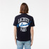 T-shirt Lacoste Cols Roules Homme Bleu marine