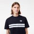 T-shirt Lacoste Cols Roules Homme Bleu marine