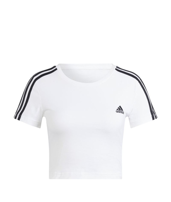 T-shirt adidas 3 Bandes Baby Femme Blanc