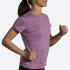 T-shirt de Running Brooks Luxe Femme Htr Lila