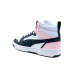 Chaussures Enfant Puma Rebound V6 Mid White