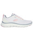Chaussures Skechers Flex Appeal 5.0 Femme Blanc/Rose/Bleu