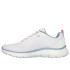 Chaussures Skechers Flex Appeal 5.0 Femme Blanc/Rose/Bleu
