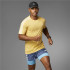 T-shirt de Running adidas Own The Run 3 Bands Homme Yellow