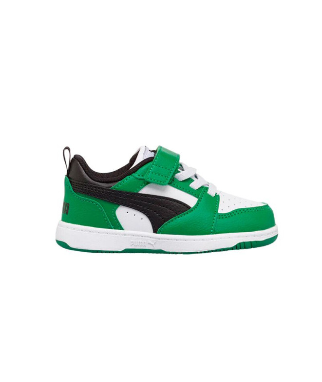 Chaussures Puma Rebound V6 Enfant Blanc