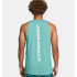 T-shirt Basket-ball Under Armour Baseline Homme de Green