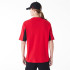 T-shirt New Era Panneau surdimensionné NBA Chicago Bulls Rouge Homme