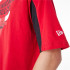 T-shirt New Era Panneau surdimensionné NBA Chicago Bulls Rouge Homme